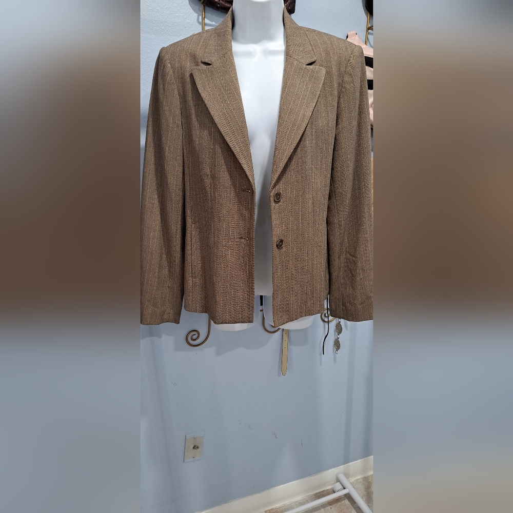 Rafaella Tan Textured Blazer